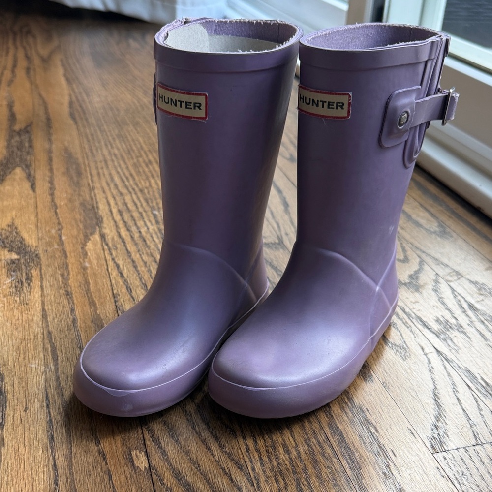 Hunter Lilac Kids' Rain Boots